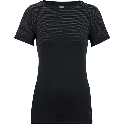 Odlo Damen Bl Top Crew Neck S/S Performance Light E T-Shirt, Schwarz, M EU von Odlo