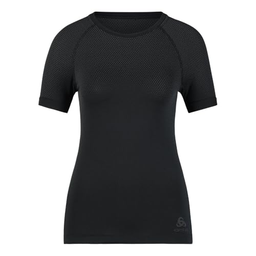 Odlo Damen Bl Top Crew Neck S/S Performance Light E T-Shirt, Schwarz, S EU Odlo Damen Bl Top Crew Neck S/S Performance Light E T-Shirt, Schwarz, S EU von Odlo