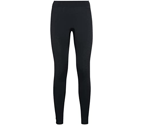 Odlo Damen Funktionsunterwäsche Lange Hose PERFORMANCE WARM ECO, black - new odlo graphite grey, S von Odlo