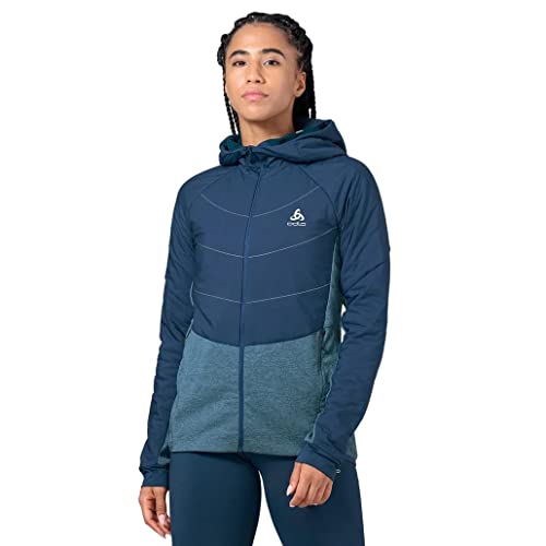 Odlo Damen RUN EASY S-THERMIC Laufjacke, blue wing teal von Odlo