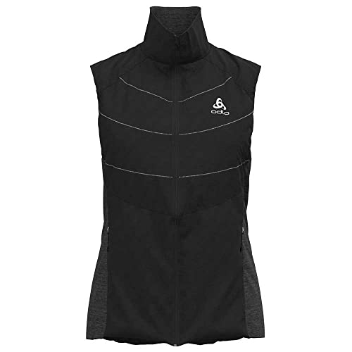 Odlo Damen Vest Run Easy S-thermic Laufweste, Schwarz, L EU von Odlo