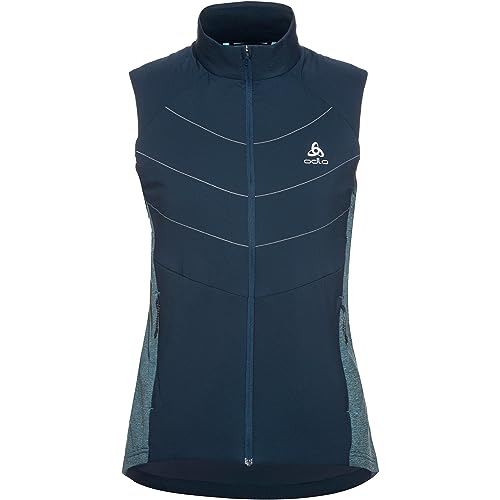 Odlo Damen RUN EASY S-THERMIC Laufweste, blue wing teal von Odlo