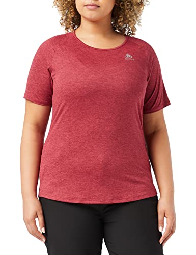 Odlo Damen RUN EASY 365 Kurzarm Laufshirt, holly berry melange, S von Odlo