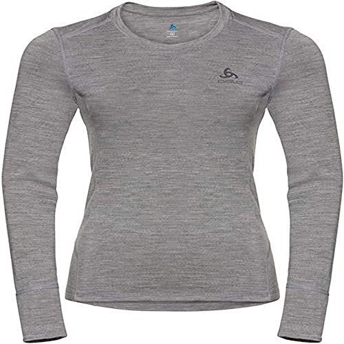 Odlo Damen 100% Merino 200 Gramm_110811 Funktionsunterwäsche Langarm Shirt, Grey Melange - Grey Melange, L EU Odlo Damen 100% Merino 200 Gramm_110811 Funktionsunterwäsche Langarm Shirt, Grey Melange - Grey Melange, L EU von Odlo
