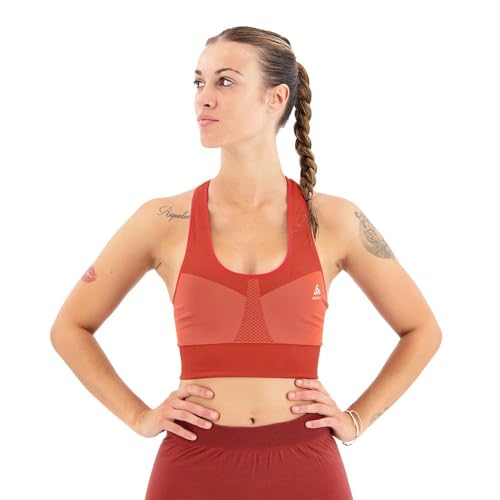 Odlo Damen Sport BH SEAMLESS MEDIUM SUPPORT, cinnabar, S Odlo Damen Sport BH SEAMLESS MEDIUM SUPPORT, cinnabar, S von Odlo