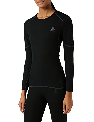 Odlo Damen ACTIVE X-WARM Baselayer Langarm-Shirt mit Rundhals, Black, XL von Odlo