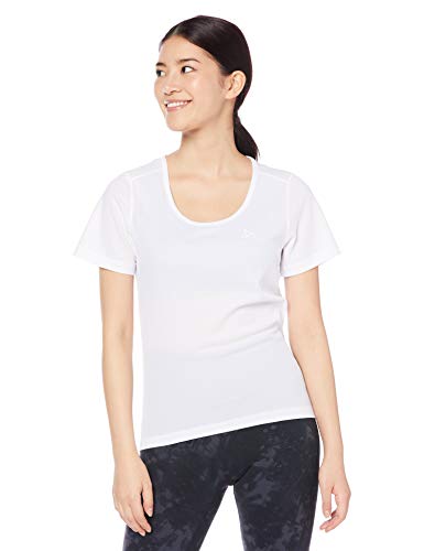 Odlo Damen ACTIVE CUBIC LIGHT Baselayer T-Shirt mit Rundhals 2er-Pack , White - Snow White, M von Odlo