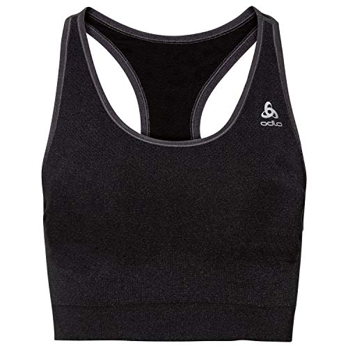 Odlo Damen Seamless Medium Ceramicool Sport BH, Black Melange, L EU Odlo Damen Seamless Medium Ceramicool Sport BH, Black Melange, L EU von Odlo