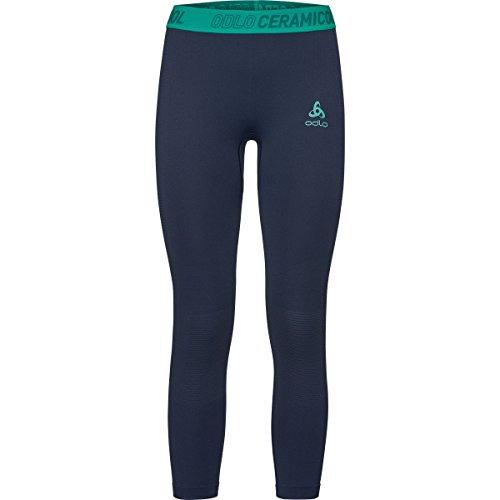 Odlo Damen ZEROWEIGHT CERAMICOOL PRO Baselayer 7/8-Hose, Pool Green - Diving Navy, S Odlo Damen ZEROWEIGHT CERAMICOOL PRO Baselayer 7/8-Hose, Pool Green - Diving Navy, S von Odlo