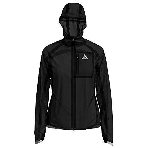 Odlo Damen Laufjacke ZEROWEIGHT DUAL DRY WATERPROOF, black, S von Odlo