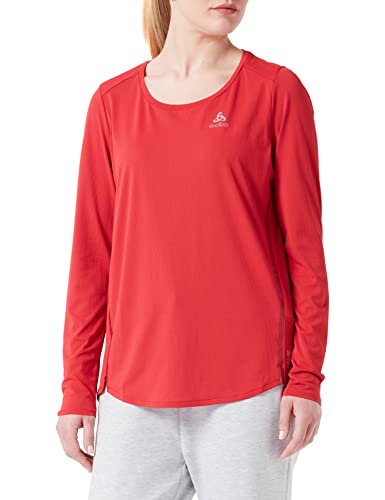 Odlo Damen Langarm Laufshirt ZEROWEIGHT CHILL-TEC, american beauty, XL von Odlo