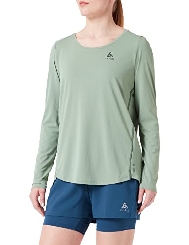 Odlo Damen Langarm Laufshirt ZEROWEIGHT CHILL-TEC, loden frost, XS von Odlo