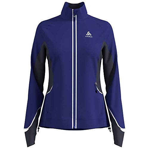 Odlo Damen Zeroweight Pro Jacke, Clematis Blue-Odyssey Gray, XS Odlo Damen Zeroweight Pro Jacke, Clematis Blue-Odyssey Gray, XS von Odlo