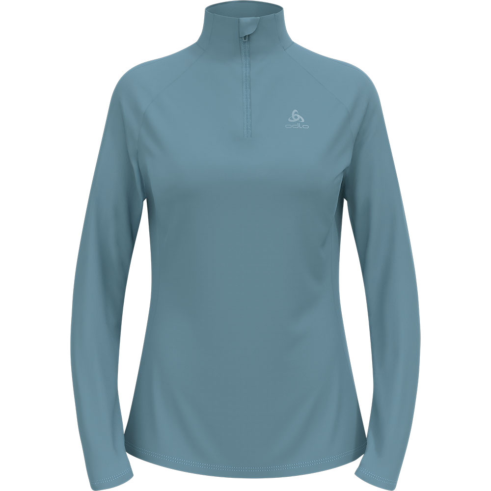 Odlo Essential Ceramiwarm Half Zip Sweatshirt Blau M Frau von Odlo