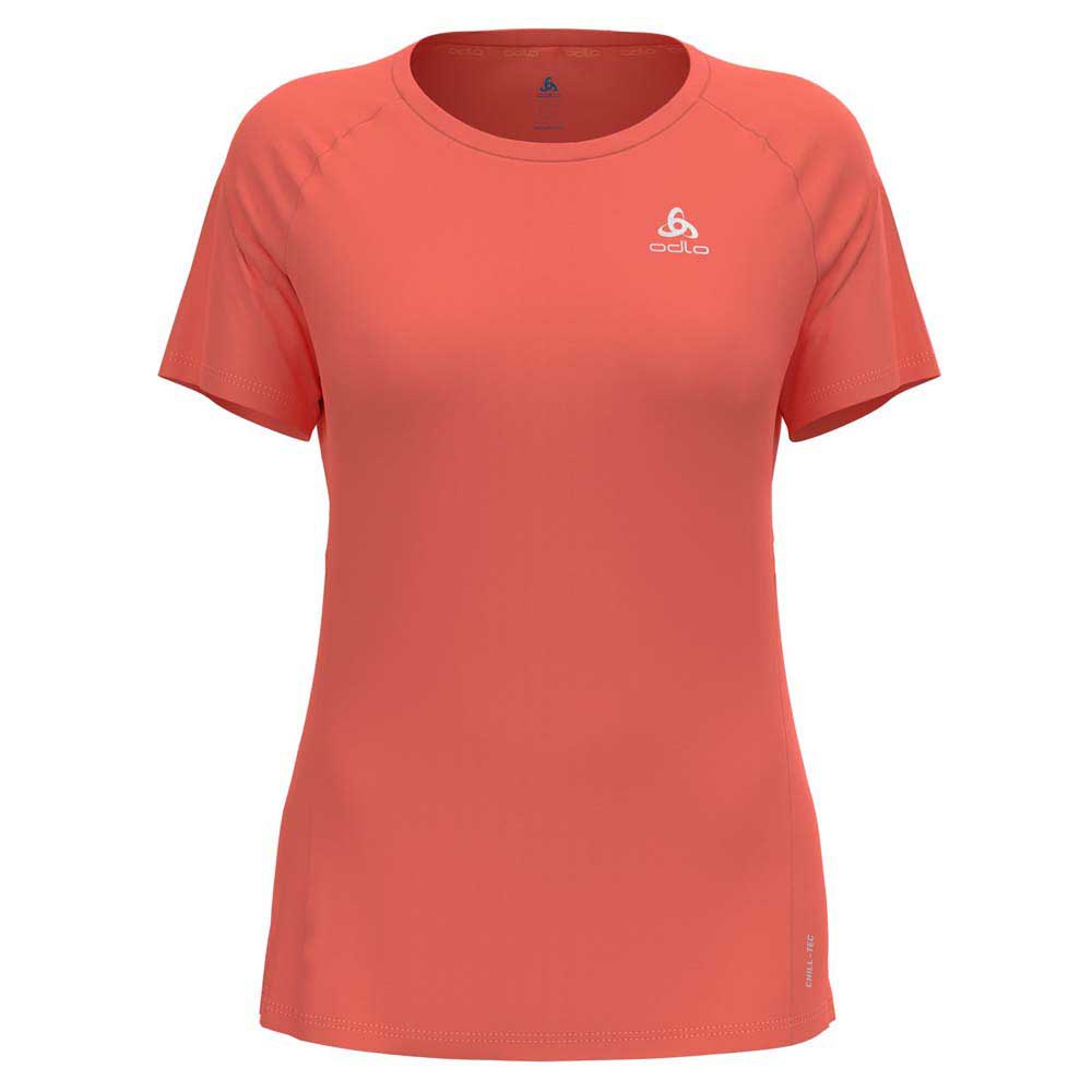 Odlo Essential Chill-tech Short Sleeve T-shirt Orange S Frau Odlo Essential Chill-tech Short Sleeve T-shirt Orange S Frau von Odlo