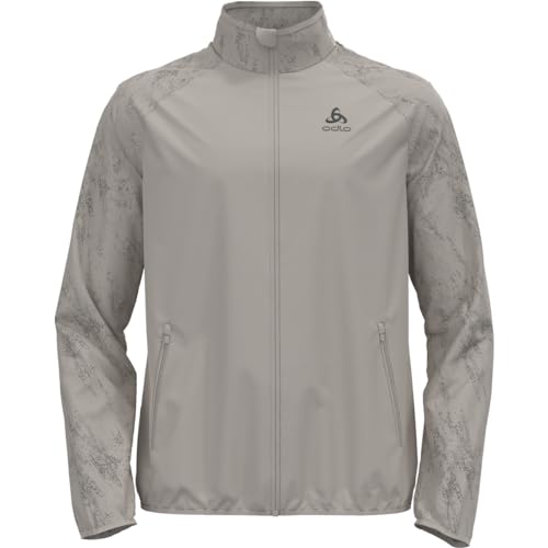 Odlo Herren Laufjacke ESSENTIAL LIGHT REFLECTIVE, silver cloud, M von Odlo