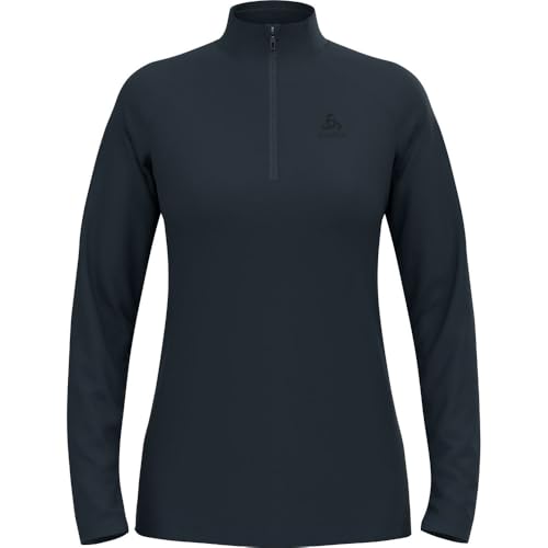 Odlo Damen Fleecepullover Essential Light Midlayer Mit Halbreißverschluss Langarm Wandershirt Outdoor Mid Layer, Dark Sapphire, L EU Odlo Damen Fleecepullover Essential Light Midlayer Mit Halbreißverschluss Langarm Wandershirt Outdoor Mid Layer, Dark Sapphire, L EU von Odlo