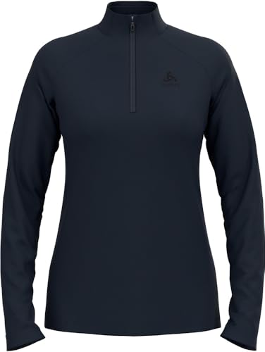 Odlo Fleecepullover Damen Essential Light I Midlayer mit Halbreißverschluss I Langarm Wandershirt von Odlo