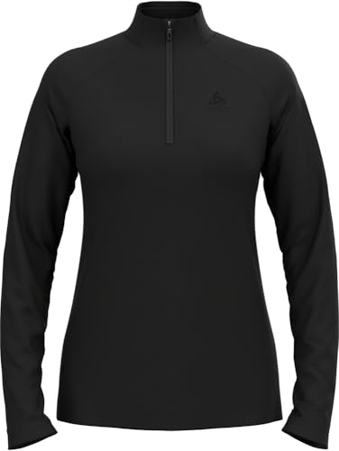 Odlo Fleecepullover Damen Essential Light I Midlayer mit Halbreißverschluss I Langarm Wandershirt von Odlo