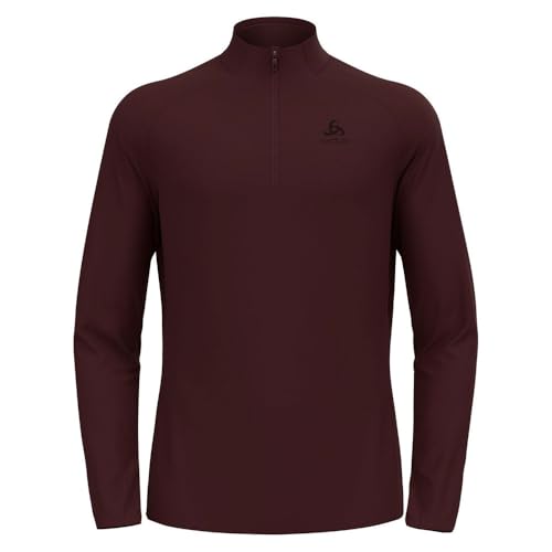 Odlo Herren Fleecepullover Essential Light Midlayer Mit Halbreißverschluss Langarm Wandershirt Mid Layer, Fudge, XL EU Odlo Herren Fleecepullover Essential Light Midlayer Mit Halbreißverschluss Langarm Wandershirt Mid Layer, Fudge, XL EU von Odlo