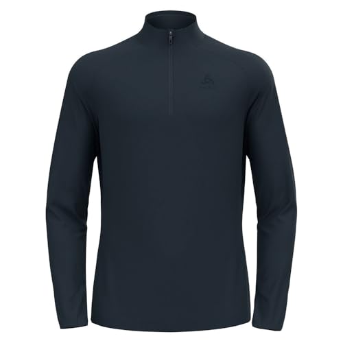 Odlo Herren Fleecepullover Essential Light Midlayer Mit Halbreißverschluss Langarm Wandershirt Mid Layer, Dark Sapphire, XL EU Odlo Herren Fleecepullover Essential Light Midlayer Mit Halbreißverschluss Langarm Wandershirt Mid Layer, Dark Sapphire, XL EU von Odlo