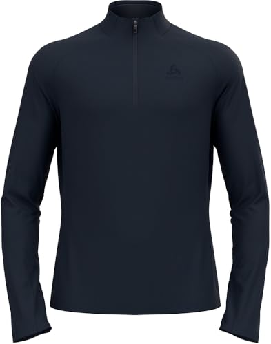 Odlo Fleecepullover Herren Essential Light I Midlayer mit Halbreißverschluss I Langarm Wandershirt von Odlo