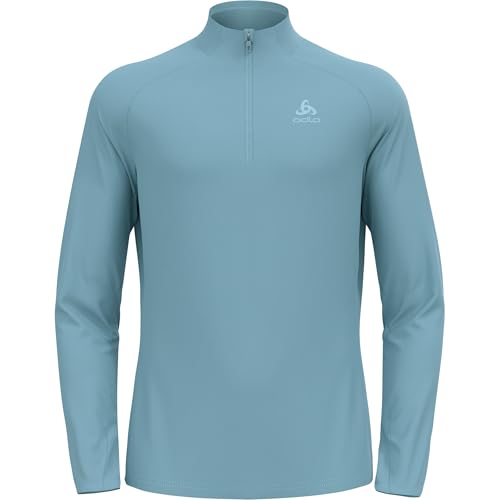 Odlo Herren Fleecepullover Essential Light Midlayer Mit Halbreißverschluss Langarm Wandershirt Mid Layer, Provincial Blue, XL EU Odlo Herren Fleecepullover Essential Light Midlayer Mit Halbreißverschluss Langarm Wandershirt Mid Layer, Provincial Blue, XL EU von Odlo