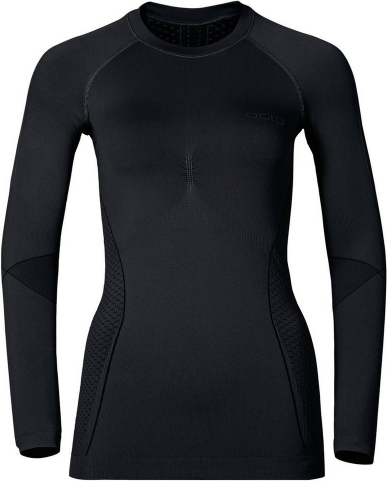 Odlo Funktionsunterhemd Shirt l/s crew neck EVOLUTION BLACK - ODLO GRAPHITE GR von Odlo