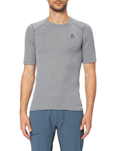 Odlo Herren Funktionsunterwäsche Kurzarm Shirt ACTIVE WARM ECO, odlo steel grey melange, XL von Odlo