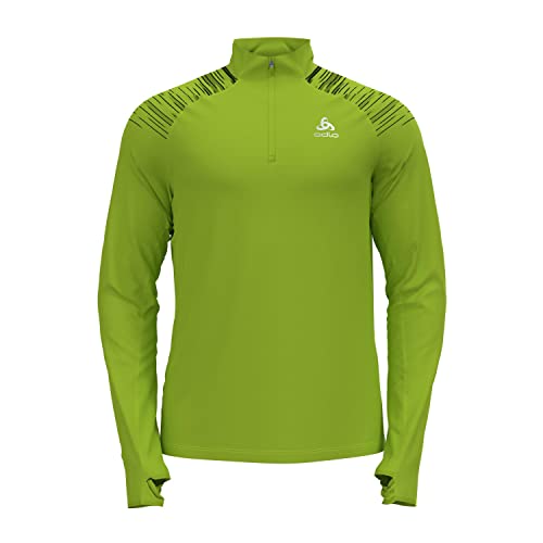 Odlo Herren 1/2 Zip Axalp Ceramiwarm Midlayer, Lime Green - Black, S EU Odlo Herren 1/2 Zip Axalp Ceramiwarm Midlayer, Lime Green - Black, S EU von Odlo