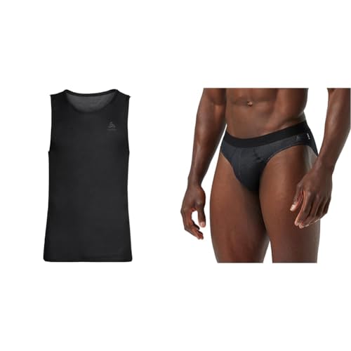 Odlo Herren Active F-Dry Light Eco_141172 Funktionsunterwäsche Tanktop, Schwarz, XL EU & Funktionshose Herren Active F-Dry Light Unterhose I Sportunterhose I Funktionsunterwäsche Odlo Herren Active F-Dry Light Eco_141172 Funktionsunterwäsche Tanktop, Schwarz, XL EU & Funktionshose Herren Active F-Dry Light Unterhose I Sportunterhose I Funktionsunterwäsche von Odlo