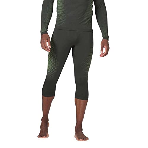 Odlo Herren Bl Bottom 3/4 Performance Warm Eco 3 4 Leggings, Odlo Graphite Grey - Lounge Lizard, M EU von Odlo