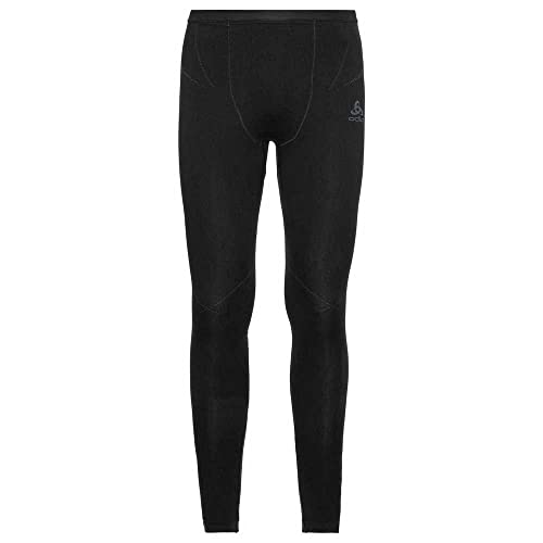 Odlo Herren Bl Bottom Lang Fundamentals Ydeevne Varm Leggings, Black - Odlo Graphite Grey, XL EU von Odlo