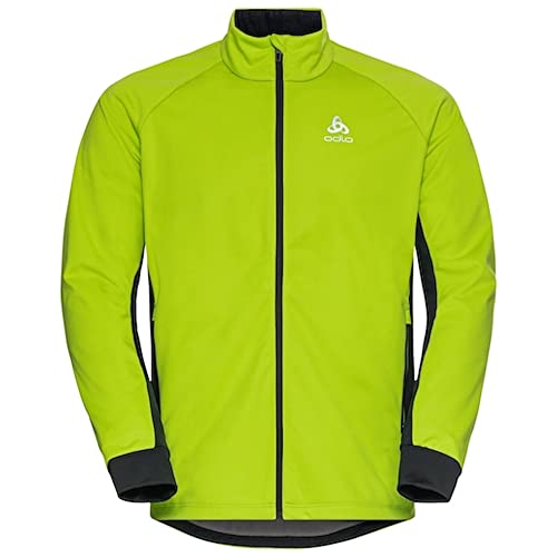 Odlo Herren Langlauf Jacke BRENSHOLMEN, lime green - black, M Odlo Herren Langlauf Jacke BRENSHOLMEN, lime green - black, M von Odlo