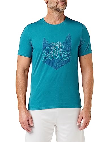 Odlo Herren Kurzarm Shirt NIKKO LOGO, saxony blue, L von Odlo