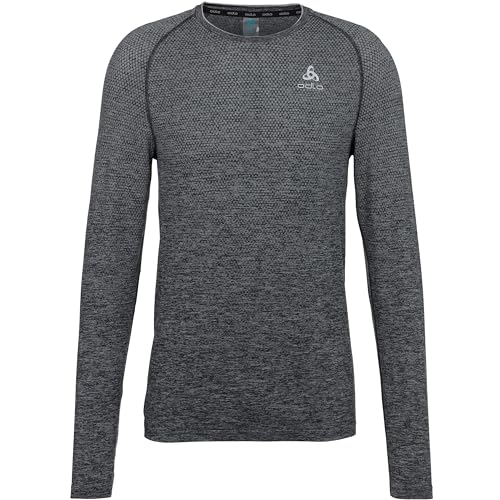 Odlo Herren Essential Seamless Langarm Laufshirt, Grey Melange, XL EU Odlo Herren Essential Seamless Langarm Laufshirt, Grey Melange, XL EU von Odlo
