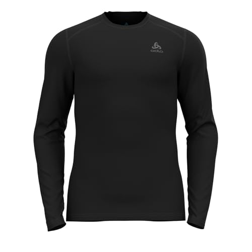 Odlo Herren Bl Top Crew Neck L/S Fundamentals Active Warm Eco Langarmshirt, Schwarz, S EU Odlo Herren Bl Top Crew Neck L/S Fundamentals Active Warm Eco Langarmshirt, Schwarz, S EU von Odlo