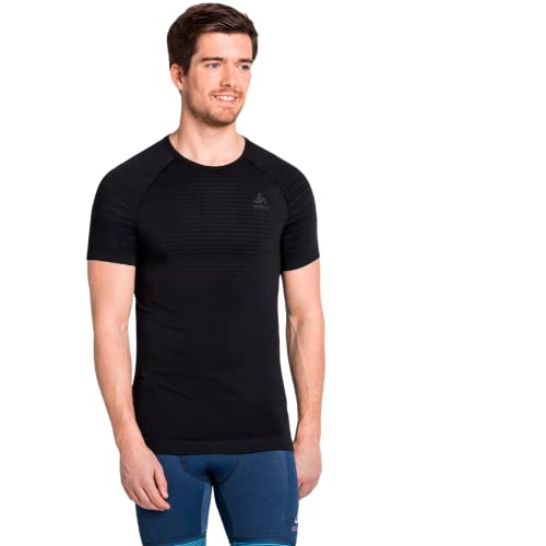 Odlo Herren Performance X-light Eco_188492 Funktionsunterwäsche Kurzarm Shirt, Schwarz, XXL EU von Odlo