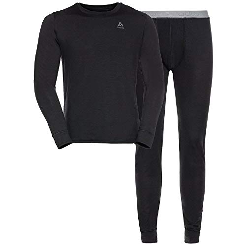 Odlo Herren Funktionsunterwäsche Set 100% MERINO 200 GRAMM, black - black, L Odlo Herren Funktionsunterwäsche Set 100% MERINO 200 GRAMM, black - black, L von Odlo