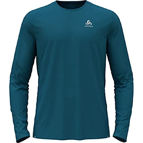 Odlo Herren Langarm Laufshirt ZEROWEIGHT CHILL-TEC, saxony blue, L von Odlo