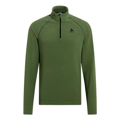 Odlo Herren Langarm Shirt mit Reißverschluss RIGI, matte green, S von Odlo