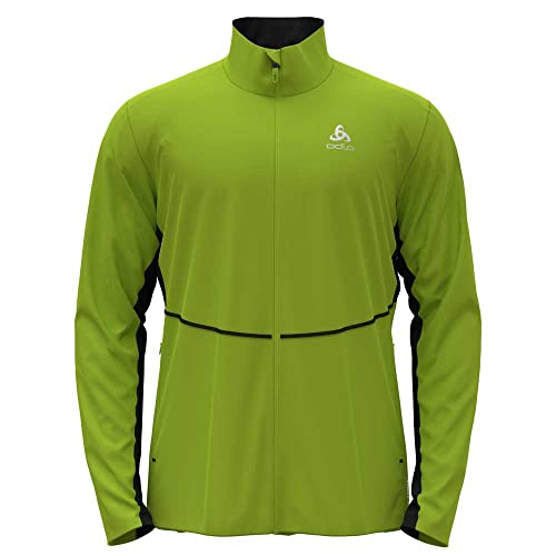 Odlo Herren Langlauf Jacke MARKENES, lime green - black, XL Odlo Herren Langlauf Jacke MARKENES, lime green - black, XL von Odlo