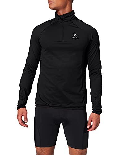 Odlo Herren Langarm Shirt mit Reißverschluss BERRA LIGHT, black, S Odlo Herren Langarm Shirt mit Reißverschluss BERRA LIGHT, black, S von Odlo
