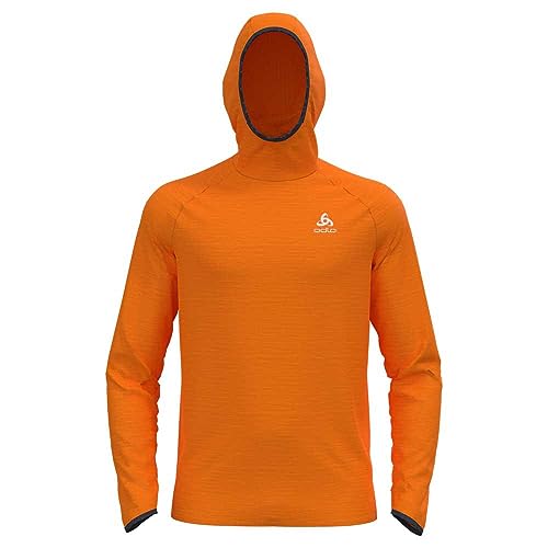 Odlo Herren Laufhoody RUN EASY WARM, oriole melange, XL Odlo Herren Laufhoody RUN EASY WARM, oriole melange, XL von Odlo
