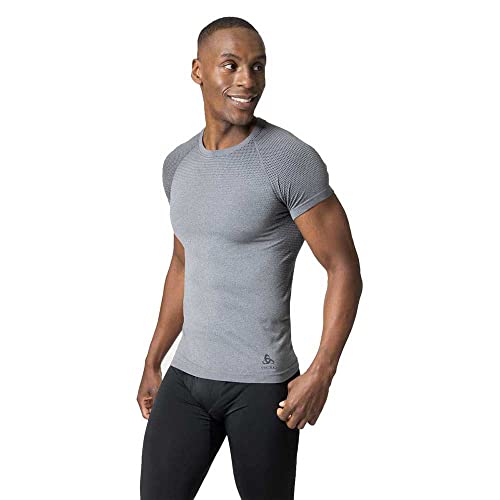 Odlo Herren Bl Top Crew Neck S/S Performance Light E T-Shirt, Grey Melange, XXL EU von Odlo