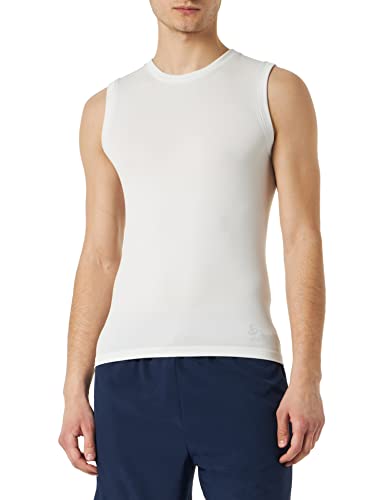 Odlo Herren Bl Crew Neck Singlet Performance Lig Tanktop, Weiß, XL EU von Odlo