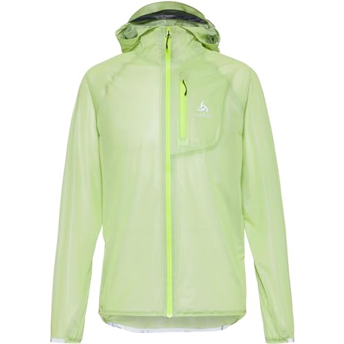 Odlo Herren Zeroweight Dual Dry Pk Waterproof Jacket Laufbekleidung Laufjacke Hellgrün - L von Odlo