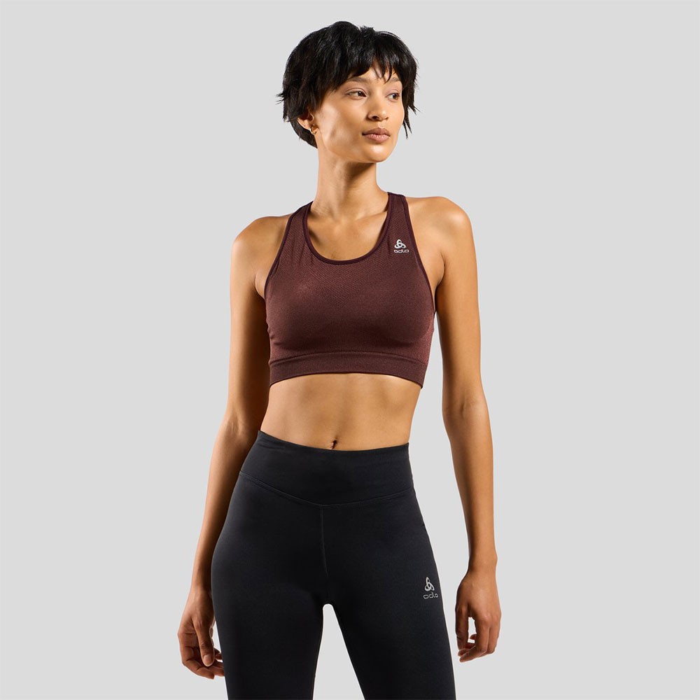 Odlo Inseamless Ceramicool Sports Bra Medium Impact Braun S Frau von Odlo