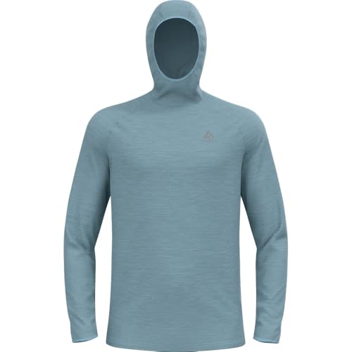 Odlo Herren Laufshirt Langarm Essential Thermal I Sport Shirt Männer Oberteil Midlayer Fitness Sweater, Provincial Blue Melange, S EU Odlo Herren Laufshirt Langarm Essential Thermal I Sport Shirt Männer Oberteil Midlayer Fitness Sweater, Provincial Blue Melange, S EU von Odlo