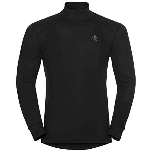 Odlo Herren Funktionsunterwäsche Langarm Shirt mit Stehkragen ACTIVE WARM ECO, black, M von Odlo